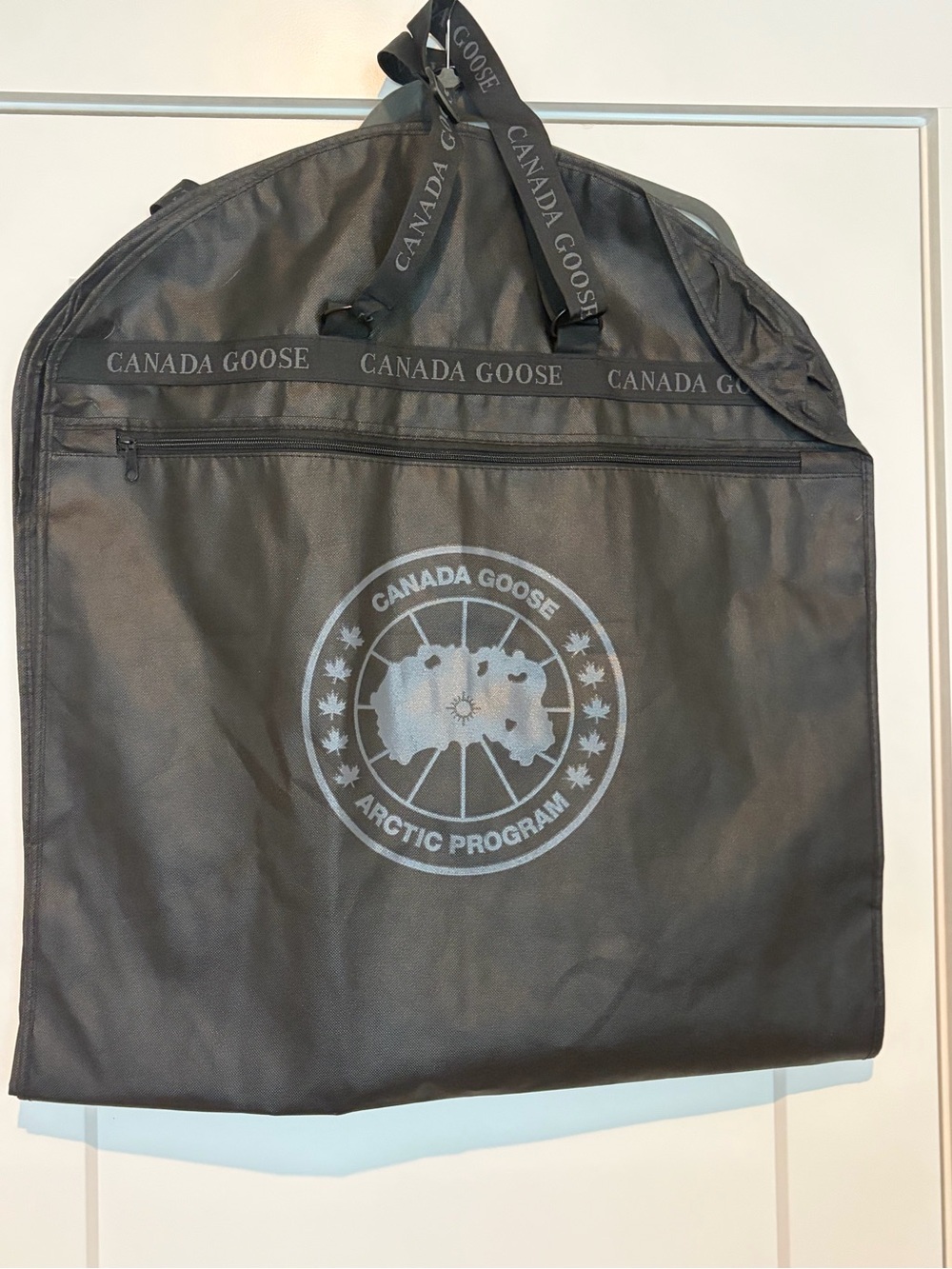 Canada Goose Black Travel Garment Bag with Logo